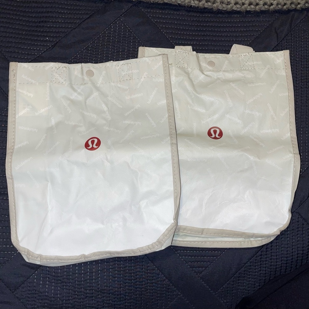 Lululemon white tote bags